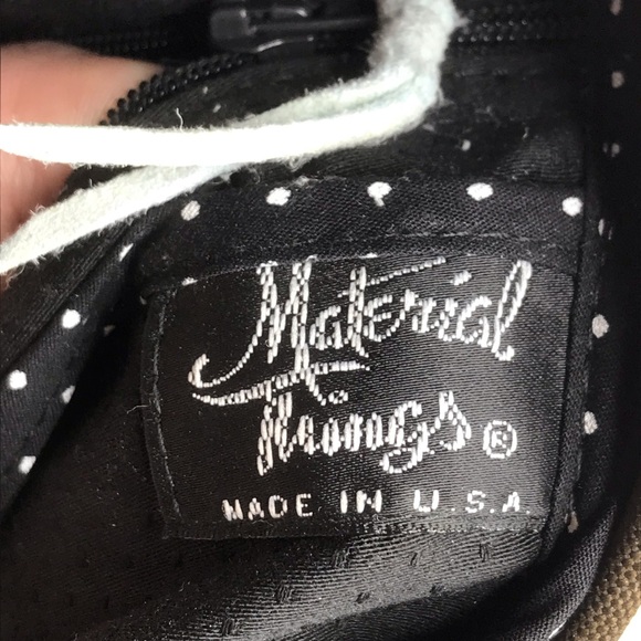 Material Things Unisex Gray Brown Crossbody Bag - Picture 7 of 8